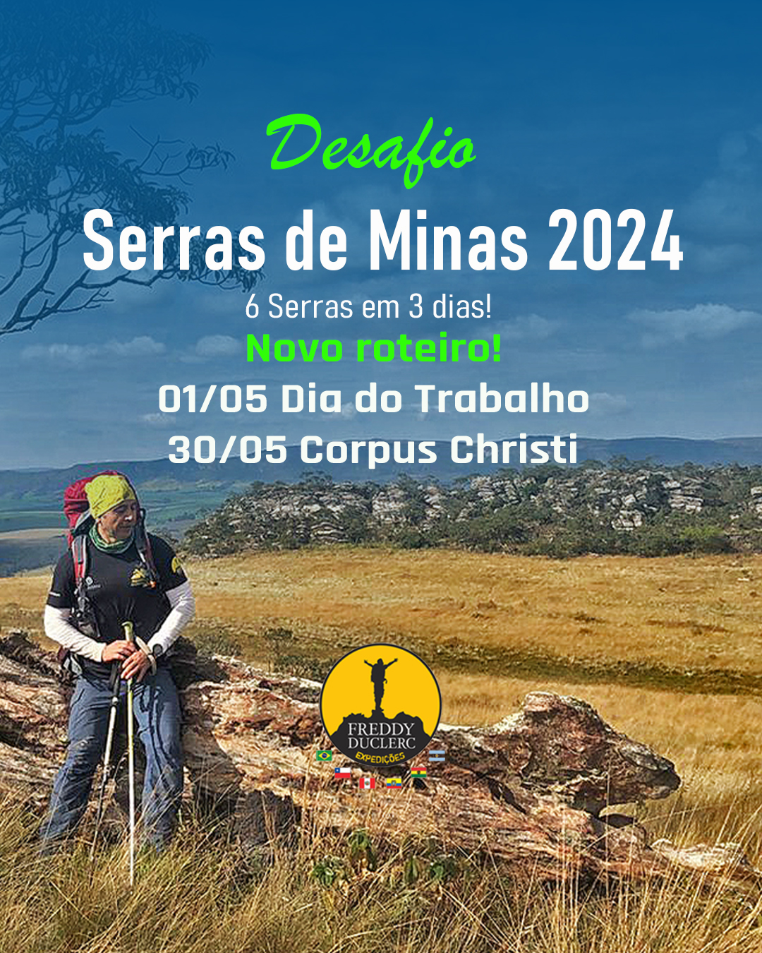 Serras de Minas 2024 com Freddy Duclerc feriados